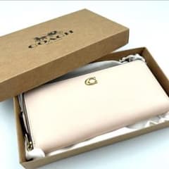 未使用】Coach 長財布 レザー エッシェンシャル ラウンドジッパー