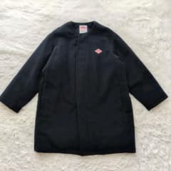 現行 DANTON ダントン モッサノーカラーダウンコート ネイビー 34 