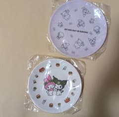 MY MELODY KUROMI MOS BURGER メラミンプレート 2枚のサムネイル