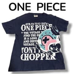 ONE PIECE 원피스트 니트니·초퍼 반소매 T셔츠 M네이비 감색