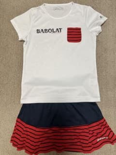 Babolat テニスウェア ボーダー セットアップ Lサイズ - メルカリ