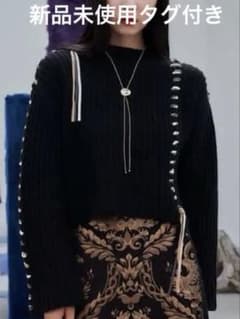 HARE ハレ カラーステッチニットPOLS blackのサムネイル