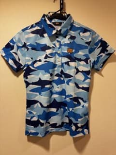 LOUDMOUTH レディース ゴルフシャツ シャーク柄 Lのサムネイル
