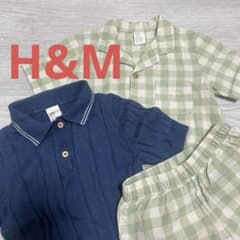 H&M セットアップ ギンガムチェック ポロシャツ 2点セット