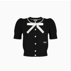 Bibiy LILY RIBBON CARDIGAN ブラックのサムネイル
