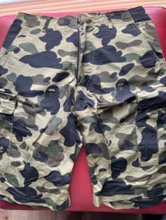 A BATHING APE 迷彩柄 カーゴパンツ メンズ - メルカリ
