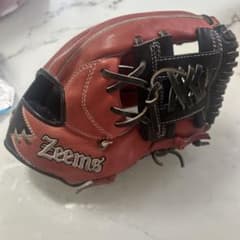 Zeems 軟式野球用グローブ レッド×ブラック KG-6SBNのサムネイル