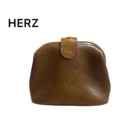 【新品未使用】HERZ ヘルツ ガマ口ポーチM チョコ 新品未使用】HERZ ヘルツ ガマ口ポーチM チョコ - メルカリ