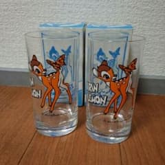 レトロ　バンビ　グラス　２個セットのサムネイル