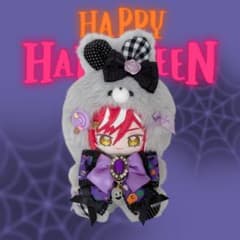 ハロウィン♡うさぎ♡おばけ♡いつぬいおすわりぬい服(パープル)のサムネイル
