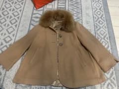 ウールファー付きコート ベージュのサムネイル