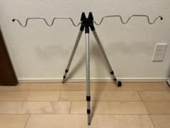 オーダー ロッドスタンド 5本 小物置き両側10段 国産ヒノキ製 完成品