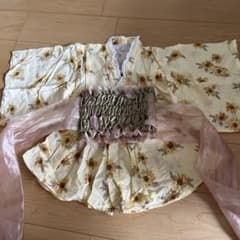 ママラク　浴衣ドレス　110cmのサムネイル