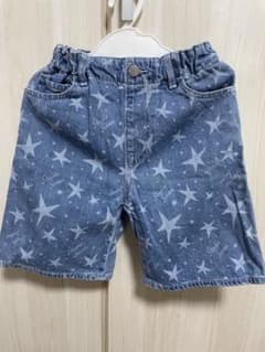 GU スタジオセブン　 デニムハーフパンツ ショートパンツ デニム キッズ 星柄