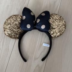 ディズニー ミニー カチューシャ スパンコール ゴールドのサムネイル