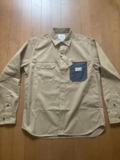SMITH'S AMERICAN 長袖シャツ ベージュ Mサイズのサムネイル