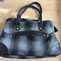 Marc Jacobs ハンドバッグ 中型 黒と白（薄い水色）のチェック柄 