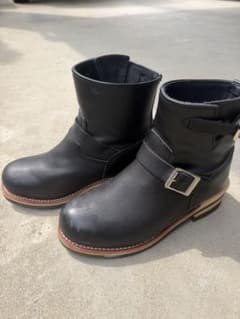 ブラックレザーエンジニアブーツのサムネイル