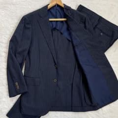美品✨ BEAMS F ビームスエフ セットアップスーツ ストライプ ネイビー
