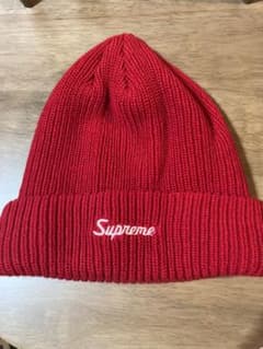 SUPREME ニット帽　レッドのサムネイル