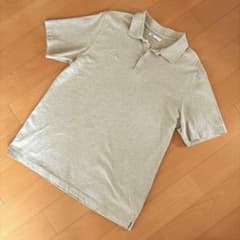 ZARA Lサイズ　襟付　ポロシャツ　アースカラー　ピスタチオ　オリーブグリーンのサムネイル
