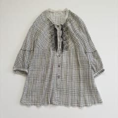 美品 インポートロッサ 現行 シアーチュニックブラウス シルク混 