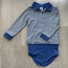 PETIT BATEAU 襟、ボディ付きポロシャツ　86cmのサムネイル