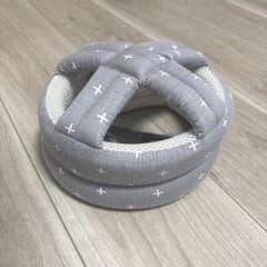 ベビー用 セーフティヘルメット グレー 十字柄のサムネイル