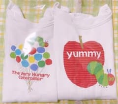 使い古し はらぺこあおむし 長袖シャツ ロンパース 2つセット 子供服のサムネイル