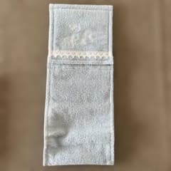 HANAEMORI トイレットペーパーホルダーカバー 水色のサムネイル