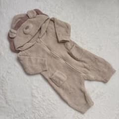 【美品】Cottoli♡ライオンもこもこロンパース 80cmのサムネイル