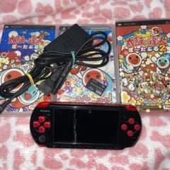 PSP 本体 太鼓の達人セット売り ブラックレッドのサムネイル