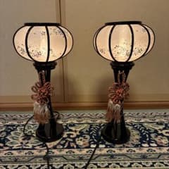 お雛様雪洞　伝統工芸木製品　京錦三本足　桜 お雛様雪洞 伝統工芸木製品 京錦三本足 桜 - メルカリ