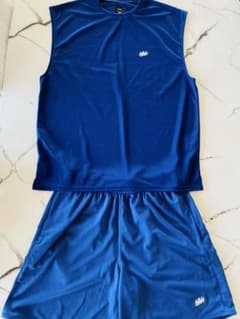 ballaholic セットアップ（ネイビー）ノースリーブL ショーツL ballaholic セットアップ（ネイビー）ノースリーブL ショーツL - メルカリ