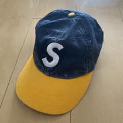 Supreme Sロゴ デニム キャップ ネイビー イエローのサムネイル