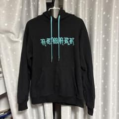 ブラックパーカー Lサイズ 青色刺繍のサムネイル