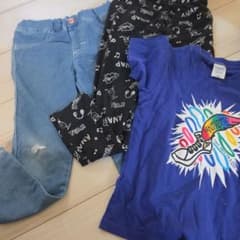 EDWIN デニムパンツ ANAP レギンス Tシャツ 3点セット