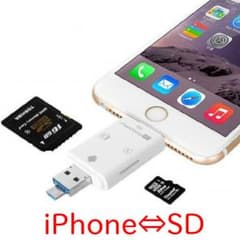 iPhone/androidスマホ データ保存・移行に便利☆SDカードリーダーのサムネイル