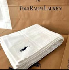 신품 Ralph Lauren 페이스 타올 화이트 랄프 로렌