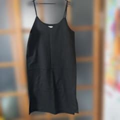 黒 キャミワンピース シンプル　Мのサムネイル