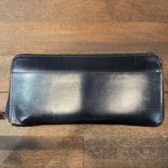 GANZO(ガンゾ) シンブライドル ラウンドファスナー長財布 ネイビーのサムネイル
