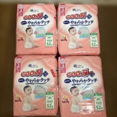 エリエール グーンGOO.N プラス Mサイズ 52枚×4パックのサムネイル