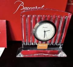 バカラ　置時計 オリジナルボックス　フランス　クリスタル　タイムピース電池切れ バカラ 置時計 オリジナルボックス フランス クリスタル タイム