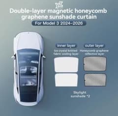 YONZEE Tesla Model 3 2024-2026 サンシェード YONZEE Tesla Model 3 2024-2026 サンシェード - メルカリ