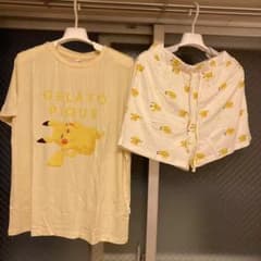 gelato pique ピカチュウ ルームウェア GELATO PIQUE ポケモン ピカチュウ ルームウェア セット - メルカリ