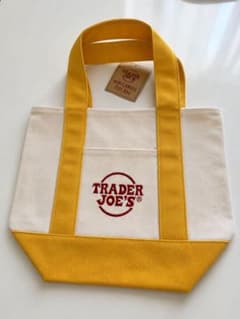 トレジョ Trader Joe’s ミニトート イエロー 新品未使用のサムネイル