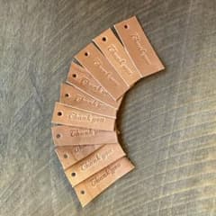 革タグ　thank you 10枚セット　ギフト用