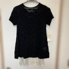 ブラックレースチュニック M-L