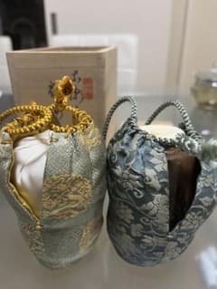 茶道具　瀬戸赤津焼　加藤唐三郎　古瀬戸　　　肩衝き茶入　　　茶入れ　共箱のサムネイル