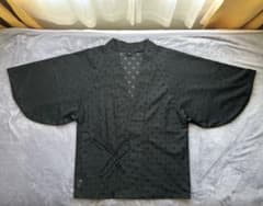 【美品】メンズ 夏用羽織 薄物 紗 黒のサムネイル
